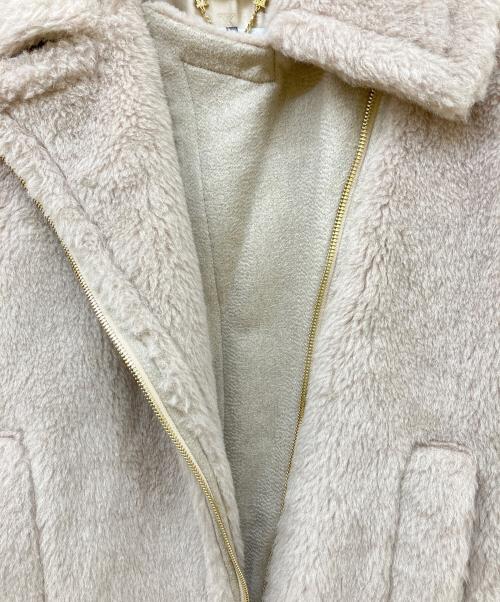 MaxMara（マックスマーラ）MaxMara (マックスマーラ) テディベアケープ ポンチョ ライトピンク サイズ:42 未使用品の古着・服飾アイテム