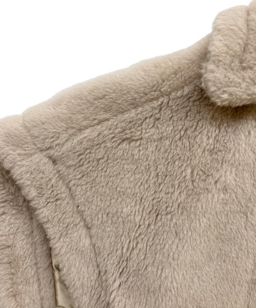 MaxMara（マックスマーラ）MaxMara (マックスマーラ) テディベアケープ ポンチョ ライトピンク サイズ:42 未使用品の古着・服飾アイテム