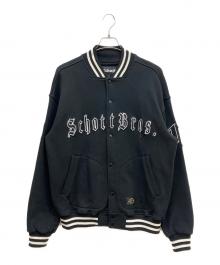 Schott（ショット）の古着「STADIUM SWEAT JACKET」｜ブラック
