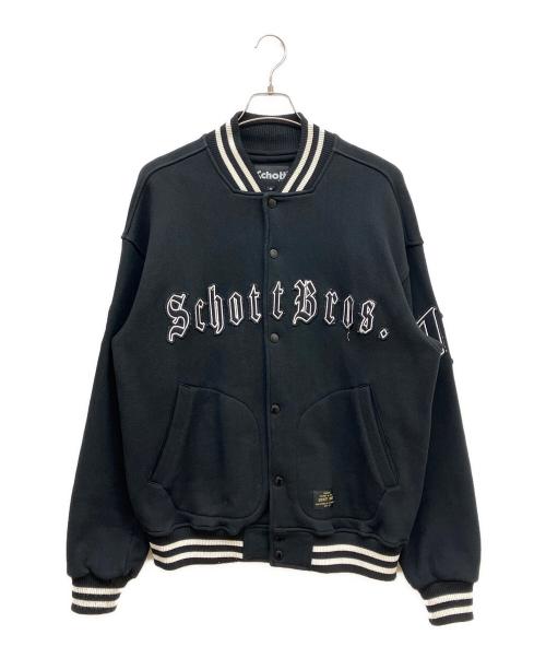 Schott（ショット）Schott (ショット) STADIUM SWEAT JACKET ブラック サイズ:Mの古着・服飾アイテム