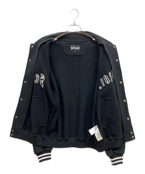 Schott（ショット）Schott (ショット) STADIUM SWEAT JACKET ブラック サイズ:Mの古着・服飾アイテム