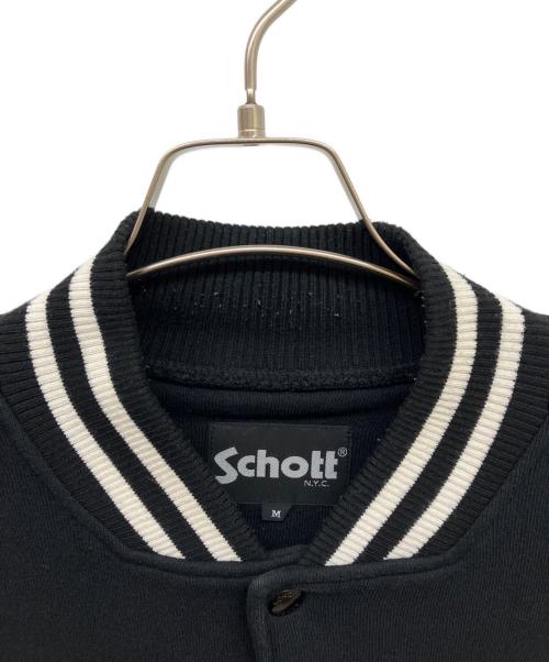 Schott（ショット）Schott (ショット) STADIUM SWEAT JACKET ブラック サイズ:Mの古着・服飾アイテム