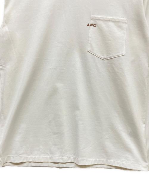 A.P.C.（アーペーセー）A.P.C. (アーペーセー) ロゴカットソー ホワイト サイズ:SIZE XSの古着・服飾アイテム
