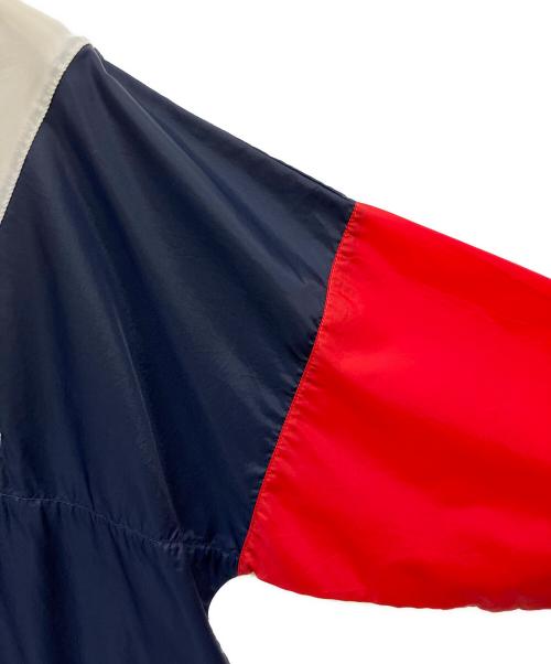 adidas（アディダス）adidas (アディダス) ナイロンウォームアッププルオーバージャケット ネイビー×ホワイト サイズ:Lの古着・服飾アイテム