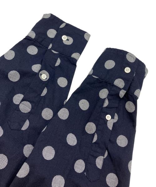 BEAMS PLUS（ビームスプラス）BEAMS PLUS (ビームスプラス) Button Down Over Print Classic Fit ネイビー×ホワイト サイズ:L 未使用品の古着・服飾アイテム