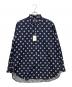 BEAMS PLUS（ビームスプラス）の古着「Button Down Over Print Classic Fit」｜ネイビー×ホワイト