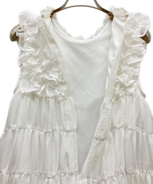 Treat Urself（トリートユアセルフ）Treat Urself (トリートユアセルフ) ノースリーブミニワンピ ホワイト サイズ:SIZE Freeの古着・服飾アイテム