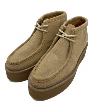 中古・古着通販】Caminando (カミナンド) MOC SHORT BOOTS BEIGE SUEDE