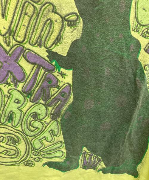 stussy（ステューシー）stussy (ステューシー) 恐竜 プリントTシャツ イエロー サイズ:Mの古着・服飾アイテム