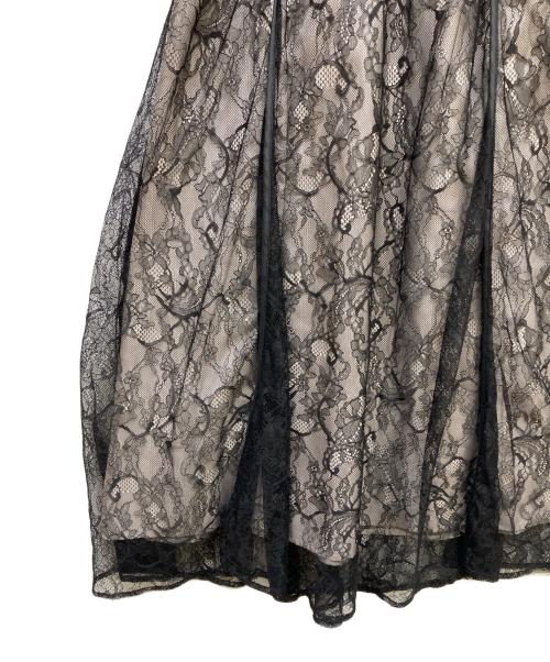 Apuweiser-riche（アプワイザーリッシェ）Apuweiser-riche (アプワイザーリッシェ) レーストリムドッキングワンピース ブラック サイズ:S 未使用品の古着・服飾アイテム