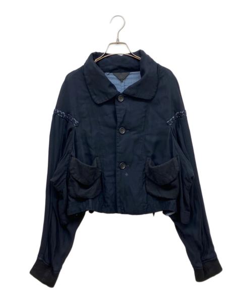 COMME des GARCONS（コムデギャルソン）COMME des GARCONS (コムデギャルソン) スパンコール刺繍ジャケット ネイビー サイズ:Mの古着・服飾アイテム