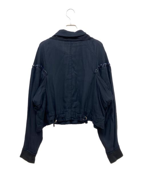 COMME des GARCONS（コムデギャルソン）COMME des GARCONS (コムデギャルソン) スパンコール刺繍ジャケット ネイビー サイズ:Mの古着・服飾アイテム