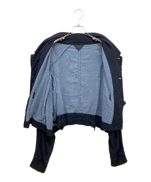 COMME des GARCONS（コムデギャルソン）COMME des GARCONS (コムデギャルソン) スパンコール刺繍ジャケット ネイビー サイズ:Mの古着・服飾アイテム