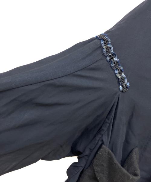 COMME des GARCONS（コムデギャルソン）COMME des GARCONS (コムデギャルソン) スパンコール刺繍ジャケット ネイビー サイズ:Mの古着・服飾アイテム