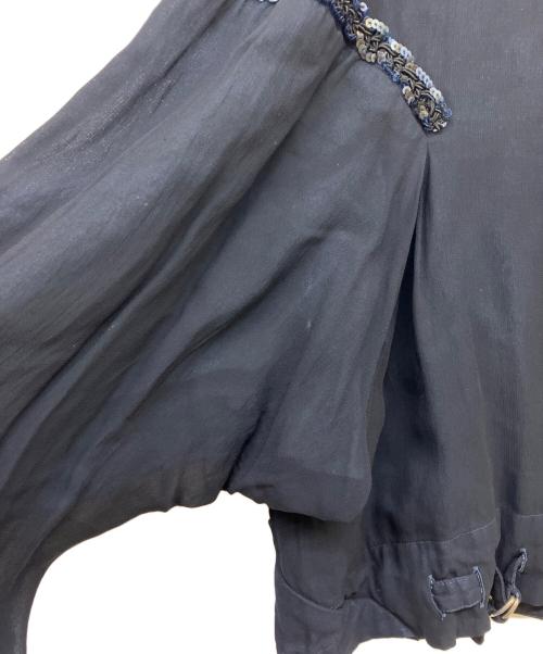 COMME des GARCONS（コムデギャルソン）COMME des GARCONS (コムデギャルソン) スパンコール刺繍ジャケット ネイビー サイズ:Mの古着・服飾アイテム