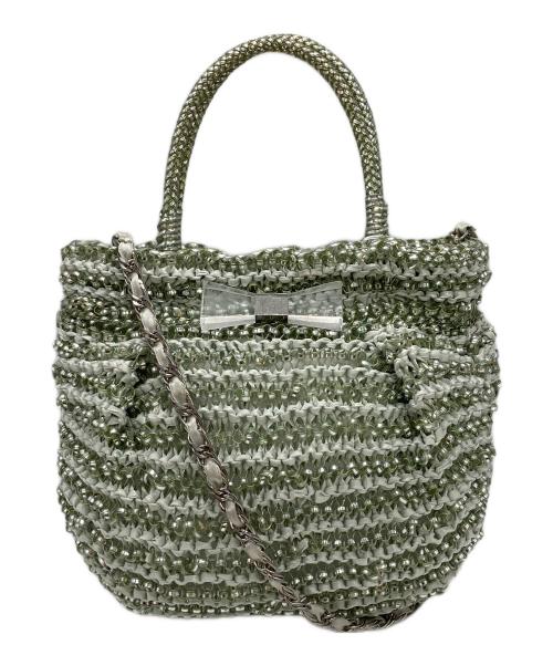 ANTEPRIMA（アンテプリマ）ANTEPRIMA (アンテプリマ) 2WAYワイヤーバッグ ミントグリーンの古着・服飾アイテム