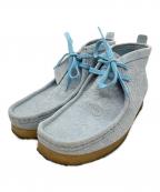 CLARKS ORIGINALS×end.クラークス オリジナルズ×エンド）の古着「Oxford Flowers Wallabee Boot」｜スカイブルー