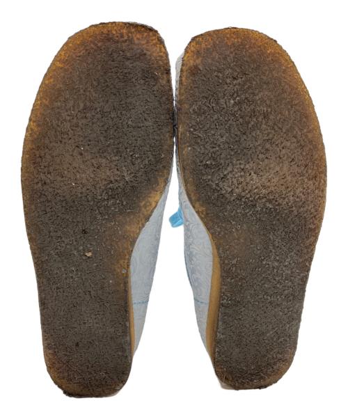 CLARKS ORIGINALS（クラークス オリジナルズ）CLARKS ORIGINALS (クラークス オリジナルズ) end. (エンド) Oxford Flowers Wallabee Boot スカイブルー サイズ:US7 1/2の古着・服飾アイテム