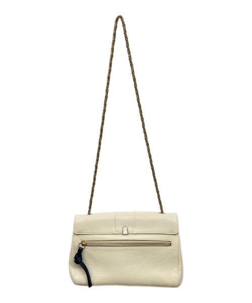 Chloe（クロエ）Chloe (クロエ) June Bow Small Shoulder Bag ホワイト×グリーンの古着・服飾アイテム