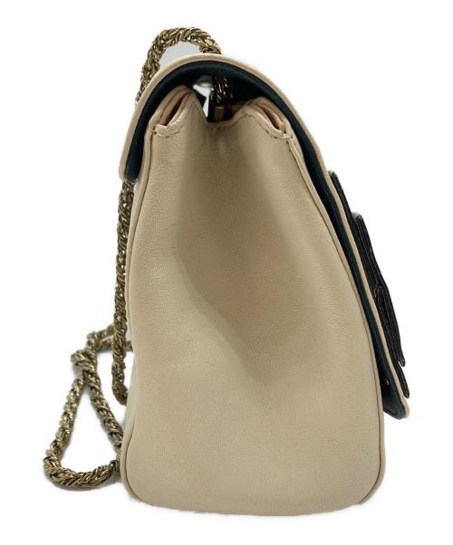 Chloe（クロエ）Chloe (クロエ) June Bow Small Shoulder Bag ホワイト×グリーンの古着・服飾アイテム
