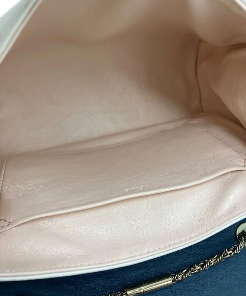 Chloe（クロエ）Chloe (クロエ) June Bow Small Shoulder Bag ホワイト×グリーンの古着・服飾アイテム
