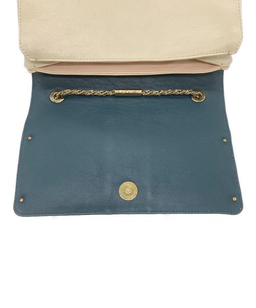 Chloe（クロエ）Chloe (クロエ) June Bow Small Shoulder Bag ホワイト×グリーンの古着・服飾アイテム