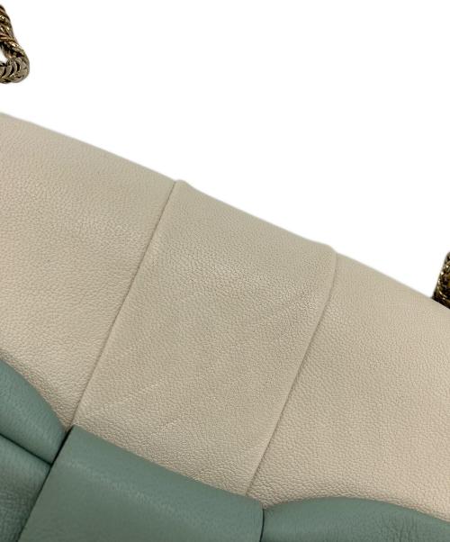 Chloe（クロエ）Chloe (クロエ) June Bow Small Shoulder Bag ホワイト×グリーンの古着・服飾アイテム