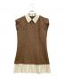 THE TOE（ザ・トゥー）の古着「Leopold Tweed Dress」｜ブラウン×ホワイト