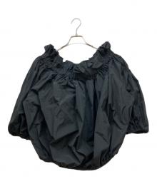 cygne（シーニュ）の古着「フリルギャザーオフショルブラウス」｜ブラック