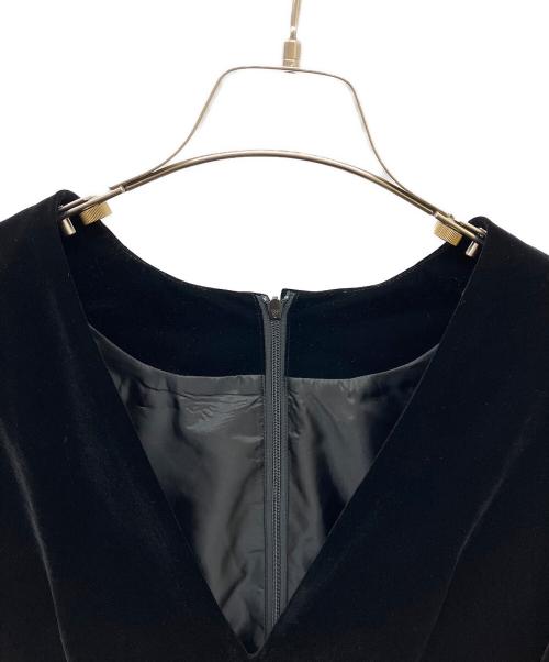 STYLE MIXER（スタイルミキサー）STYLE MIXER (スタイルミキサー) テーラーベルベットミニワンピース ブラック サイズ:Sの古着・服飾アイテム