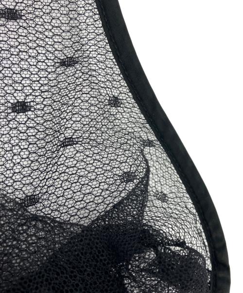 RED VALENTINO（レッドヴァレンティノ）RED VALENTINO (レッドヴァレンティノ) ノースリーブギャザーワンピース ブラック サイズ:40の古着・服飾アイテム