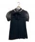 RED VALENTINO（レッドヴァレンティノ）の古着「チュール切替カットソー」｜ブラック