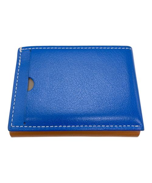 MOLINI（モリニ）MOLINI (モリニ) Mini Wallet ブルー×キャメルの古着・服飾アイテム