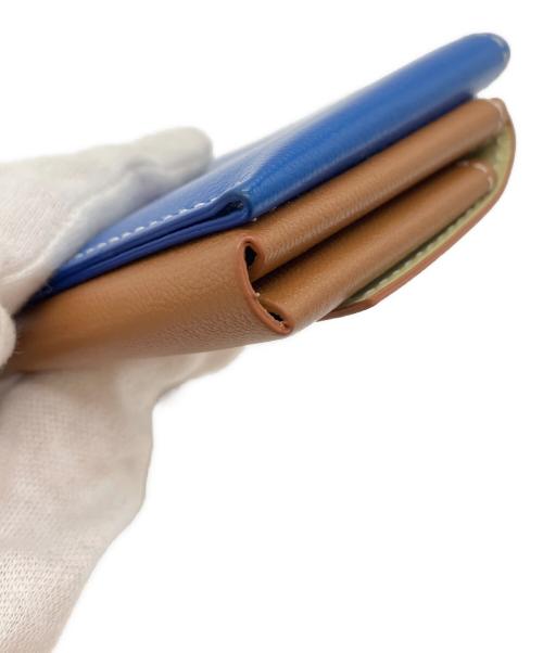 MOLINI（モリニ）MOLINI (モリニ) Mini Wallet ブルー×キャメルの古着・服飾アイテム