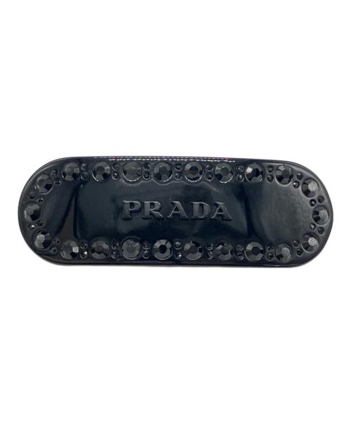 PRADA（プラダ）PRADA (プラダ) プレックスヘアクリップ ブラックの古着・服飾アイテム