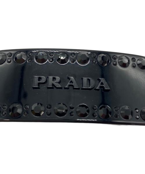 PRADA（プラダ）PRADA (プラダ) プレックスヘアクリップ ブラックの古着・服飾アイテム