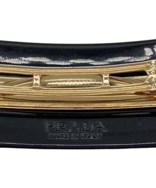 PRADA（プラダ）PRADA (プラダ) プレックスヘアクリップ ブラックの古着・服飾アイテム