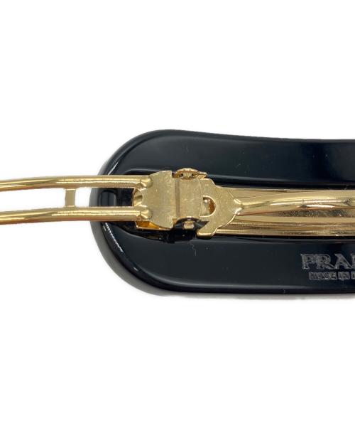 PRADA（プラダ）PRADA (プラダ) プレックスヘアクリップ ブラックの古着・服飾アイテム