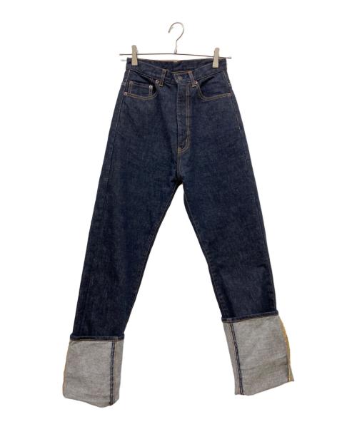 Whim Gazette（ウィムガゼット）Whim Gazette (ウィムガゼット) DENIM5ポケットストレートパンツ インディゴ サイズ:SIZE Sの古着・服飾アイテム