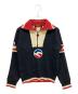 Hysteric Glamour（ヒステリックグラマー）の古着「ハーフジップニット」｜ブラック×アイボリー