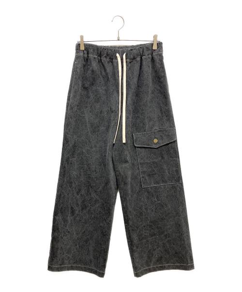HARDY NOIR（アルディーノアール）HARDY NOIR (アルディーノアール) ピグメントバイオイージーパンツ グレー サイズ:Freeの古着・服飾アイテム