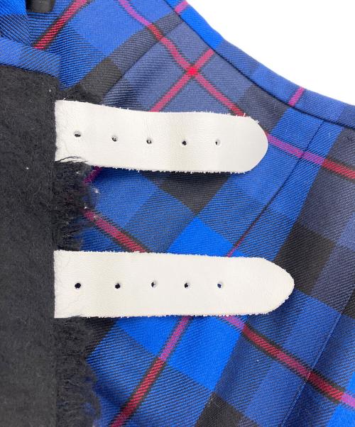 O'NEIL OF DUBLIN（オニールオブダブリン）O'NEIL OF DUBLIN (オニールオブダブリン) パッチワーク ロングスカート グレー×ブルー サイズ:Sの古着・服飾アイテム