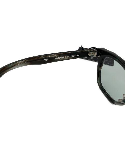 HURLEY（ハーレー）HURLEY (ハーレー) BOSTON CLUB (ボストンクラブ) サングラス グリーン×ブラック サイズ:48□21-148の古着・服飾アイテム