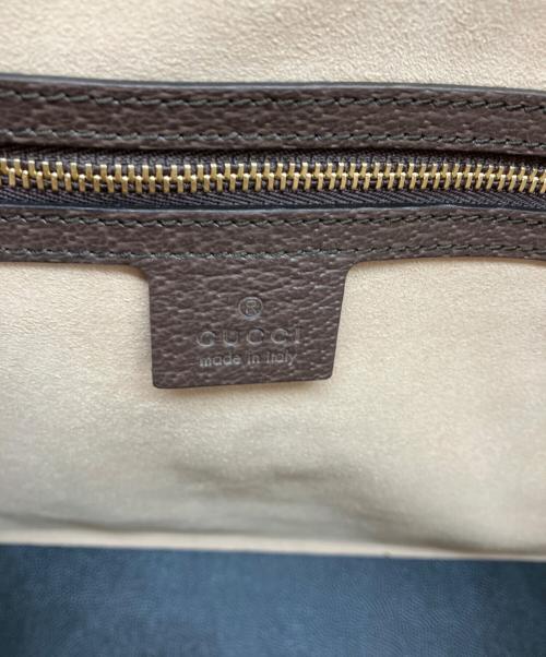 GUCCI（グッチ）GUCCI (グッチ) ラージトートバッグ ベージュ×エボニーの古着・服飾アイテム