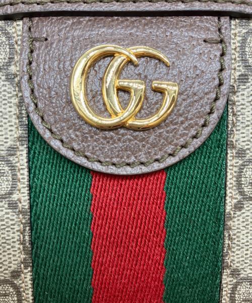 GUCCI（グッチ）GUCCI (グッチ) ラージトートバッグ ベージュ×エボニーの古着・服飾アイテム