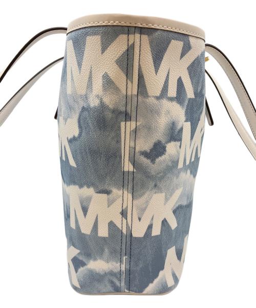 MICHAEL KORS（マイケル・コース）MICHAEL KORS (マイケル・コース) ジェットセット トラベル トートバック ホワイト×ブルーの古着・服飾アイテム