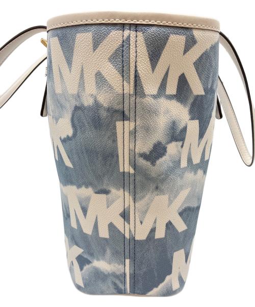 MICHAEL KORS（マイケル・コース）MICHAEL KORS (マイケル・コース) ジェットセット トラベル トートバック ホワイト×ブルーの古着・服飾アイテム