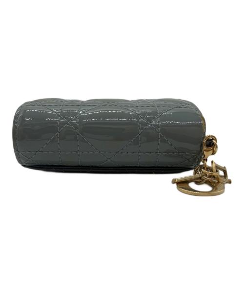 Christian Dior（クリスチャン ディオール）Christian Dior (クリスチャン ディオール) レディディオールロータスウォレット ブルーの古着・服飾アイテム