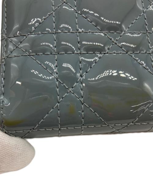 Christian Dior（クリスチャン ディオール）Christian Dior (クリスチャン ディオール) レディディオールロータスウォレット ブルーの古着・服飾アイテム