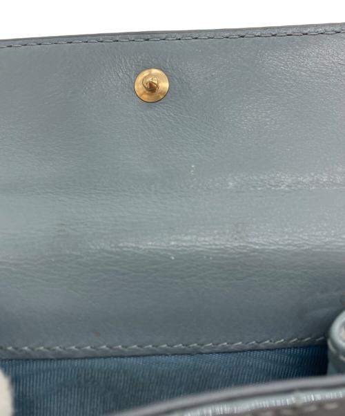 Christian Dior（クリスチャン ディオール）Christian Dior (クリスチャン ディオール) レディディオールロータスウォレット ブルーの古着・服飾アイテム
